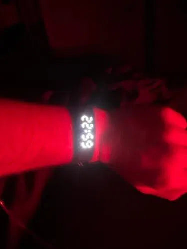 CARLO E. wearing the Onyx Vibration Alarm